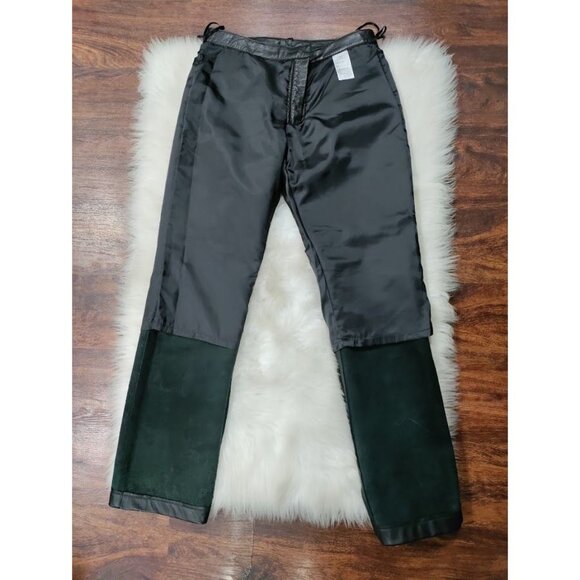 Halogen High Waisted 5 Pocket Bootcut Leather Pants Black Women's Size 4 - Picture 9 of 15